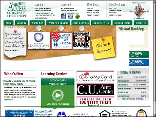 Web site www.accesscreditunion.com, Access Community Credit Union