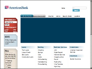 Web site https://www.americanbank.com/, American Bank