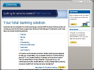 Web site www.banksterling.com, Sterling Bank