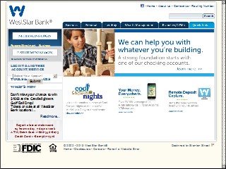 Web site www.botw-ep.com, Bank Of The West