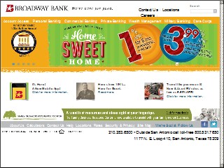 Web site www.broadwaybank.com, Broadway Bank