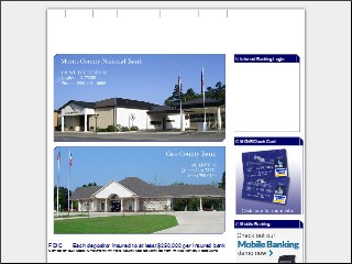 Web site www.casscountybk.com, City National Bank - Queen City
