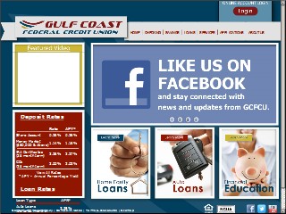 Web site www.ccgcfcu.com, Gulf Coast Federal Credit Union