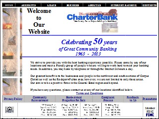 Web site www.charterbankcc.com, Charter Bank