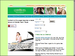 Web site http://chemcel.org, Chemcel Federal Credit Union