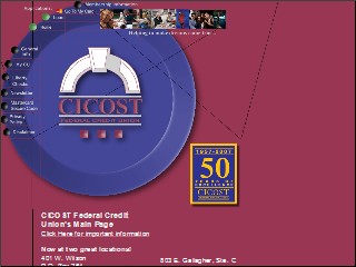 Web site www.cicost.com, Cicost Federal Credit Union