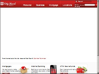 Web site www.citybankonline.com, City Bank