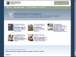 Web site www.colonialsavings.com, Colonial Savings & Loan Assoc