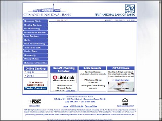 Web site www.comanchenational.com, Comanche National Bank