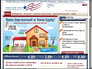 Web site www.dallascu.org, Dallas Credit Union
