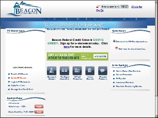 Web site www.dupontlaportefcu.org, Beacon Federal Credit Union