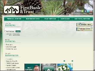 Web site www.fbtet.com, First Bank & Trust