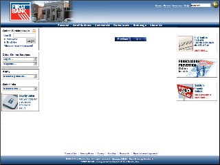 Web site www.firstbanks.com, First Bank & Trust