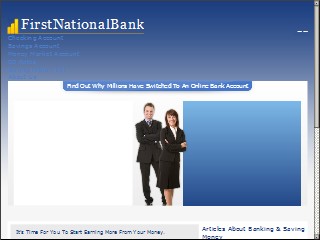 Web site www.firstnationalbank.com, First National Bank