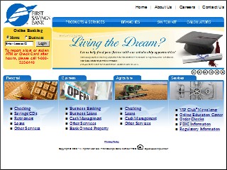 Web site www.firstsavingsbanks.com, First Savings Bank