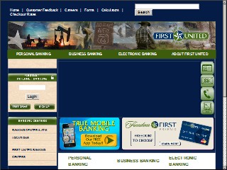 Web site www.firstunited.net, First United Bank