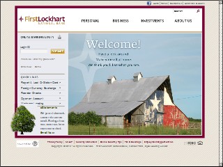 Web site www.flnbank.com, First-Lockhart National Bank