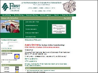 Web site www.fnb.com, First National Bank