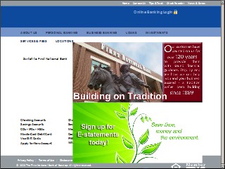 Web site www.fnbbastrop.com, First National Bank