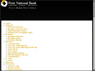 Web site www.fnbgraham.com, First National Bank