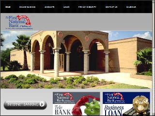 Web site www.fnbhebb.com, First National Bank