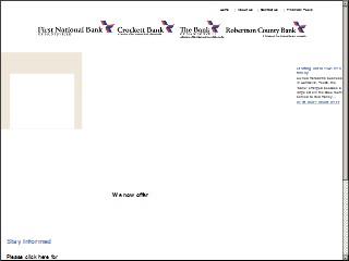 Web site www.fnbhuntsvilletx.com, First National Bank of Huntsville