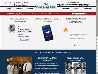 Web site www.fsbathens.com, First State Bank