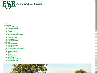 Web site www.fsbflowermound.com, First Security Bank