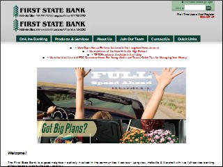 Web site www.fsbweb.com, First State Bank