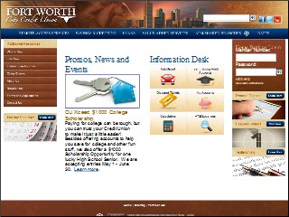 Web site www.fwccu.org, Ft Worth City Credit Union