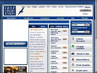 Web site www.gecu.org, Gulf Credit Union