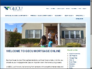 Web site www.gecumortgage.com, Government Employees CU