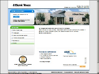 Web site www.hbanktexas.com, Hbank Texas