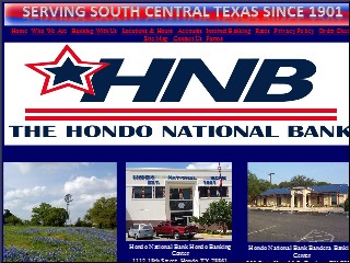 Web site www.hondonationalbank.com, Hondo National Bank