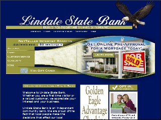 Web site www.lindalestatebank.com, Lindale State Bank