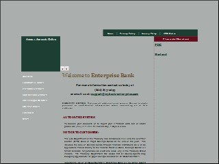 Web site www.mybank-enterprise.com, Enterprise Bank