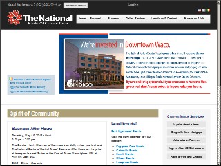 Web site www.natlbank.com, National Bank