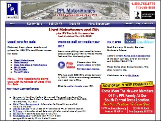 Web site www.pplmotorhomes.com, First State Premium