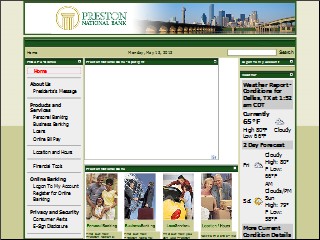 Web site www.prestonnational.com, Preston National Bank Inc