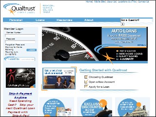 Web site www.qualtrust.com, Texas Trust Credit Union