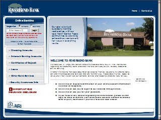 Web site www.riverbendbank.com, Spectra Bank
