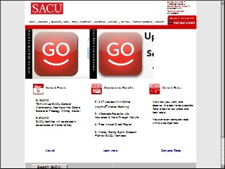 Web site www.sacu.com, San Antonio Federal CU
