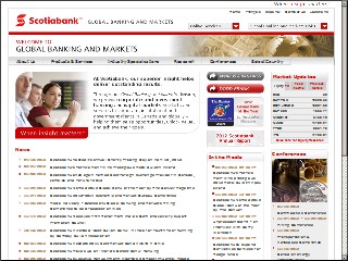 Web site www.scotiacapital.com, Bank Of Nova Scotia