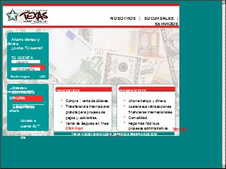 Web site www.texasmoney.com, Texas Money Exchange Inc
