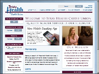 Web site http://www.thcu.org/&opi=79508299, Texas Health Credit Union