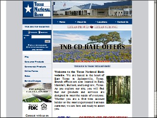 Web site www.tnbjacksonville.com, Texas National Bank