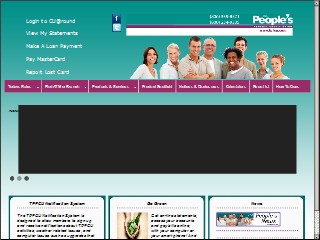 Web site www.tpfcu.com, The People's Federal Credit Union