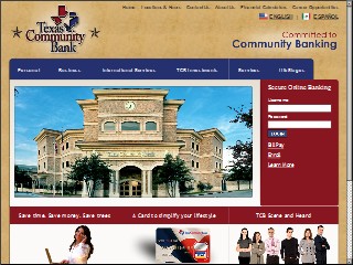 Web site www.tx-communitybank.com, Texas Community Bank