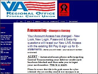 Web site www.varofcu.org, VARO Federal Credit Union