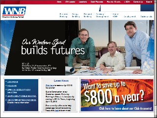 Web site www.wnbonline.com, Western National Bank